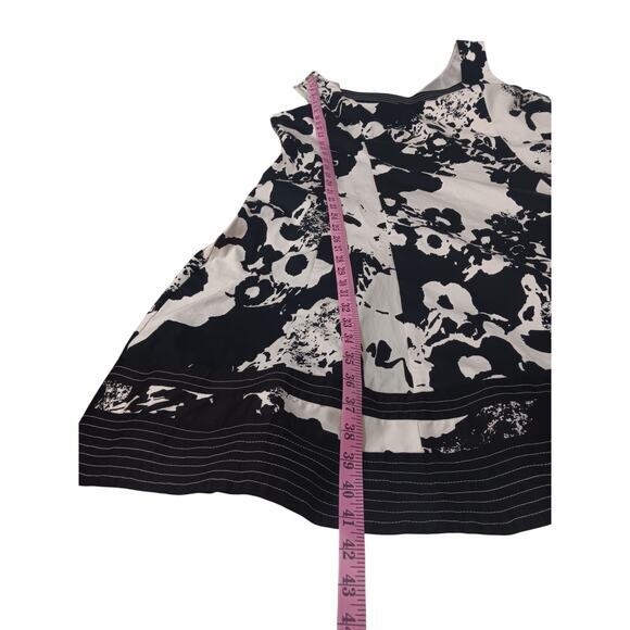 JONES NEW YORK Cotton Floral Dress 20W Romantic Event Dressy Feminine BlackWhite - Picture 5 of 11
